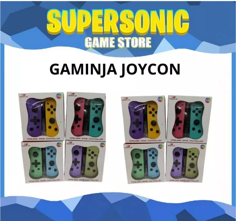 Gaminja Joycon Nintendo Switch Wireless Joypad for Switch V2/OLED with RGB Lights - Image 2